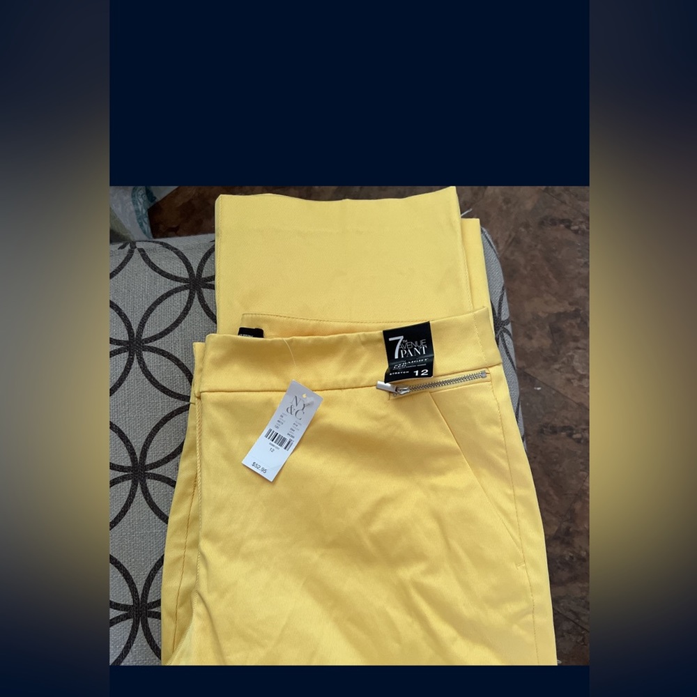 NWT yellow pants